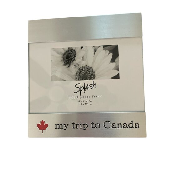 Splash Metal 6X4 My Trip To Canada New ‎ Photo Frame - Picture 9 of 10
